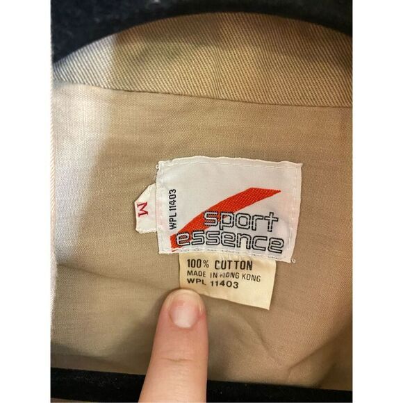 Vintage Sport Essence Cargo Utility Vest Tan double breast pocket, cinched waist - Picture 5 of 8